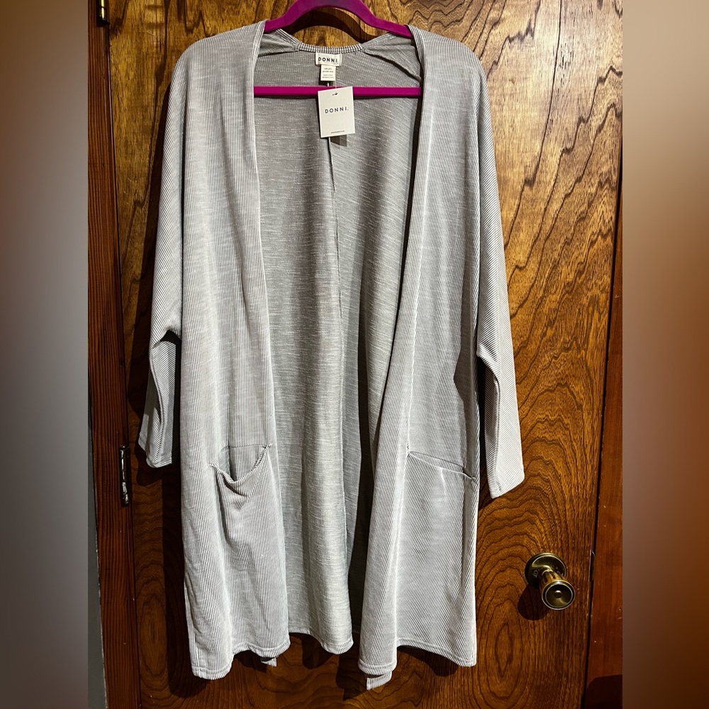 DONNI Cardigan cream and gray